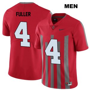 Men's NCAA Ohio State Buckeyes Jordan Fuller #4 College Stitched Elite Authentic Nike Red Football Jersey IA20Q74MT